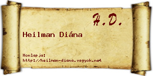Heilman Diána névjegykártya